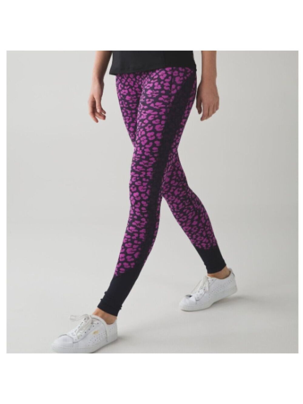 EC Lululemon Drop It Like It's Hot Tight - Purple / Black - Size 4